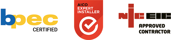 bpec certified aico expert installer niceic approved contractor